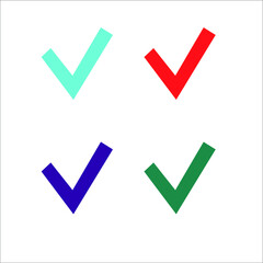 check mark icons set