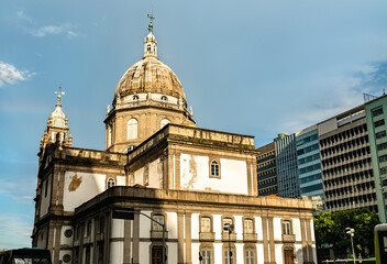 Fototapeta na wymiar Candelaria Church in downtown Rio de Janeiro, Brazil