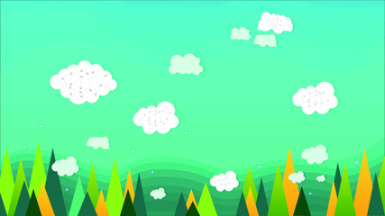 Cloud technology, background for web site, vector illustration, blue