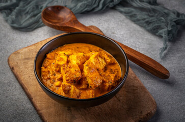 kadai paneer or paneer butter masala, popular indian cuisine