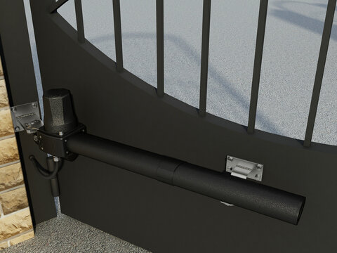Gate with an electro closer
