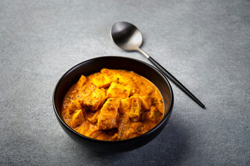 kadai paneer or paneer butter masala, popular indian cuisine