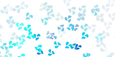 Naklejka na ściany i meble Light blue vector template with abstract forms.