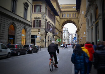 Landmarks of Florence. Italy. Walking the streets of Italy