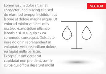 measure weight vector, balance, measurement  icon line linear style on the background. Best icon 10 eps illustration