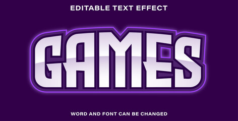 Editable text effect games