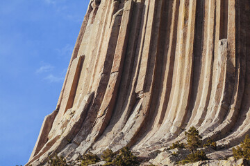 Close up of Devils Tower (Wyoming) From Tower Loop Trail