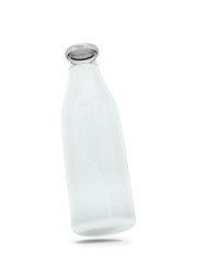 Glass bottle with water