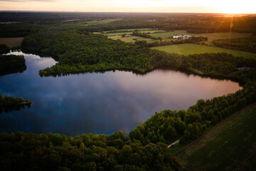 Naklejka premium Epic Plainsboro Sunrise New Jersey