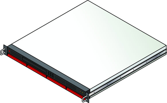 Rack-mount server component: a 1u server.