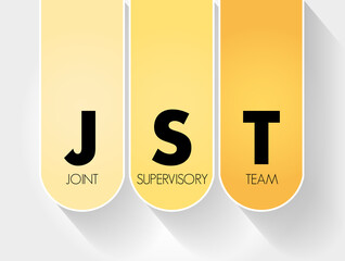 JST - Joint Supervisory Team acronym, business concept background