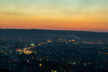night view of the city