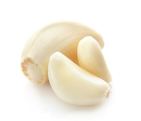 Fresh ripe garlic cloves