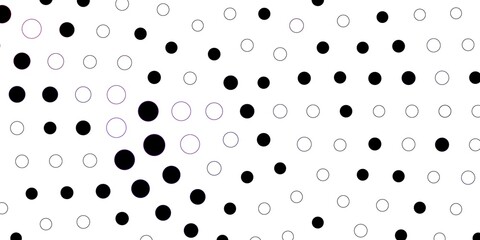 Dark Purple, Pink vector pattern with spheres. Abstract illustration with colorful spots in nature style. Design for your commercials.