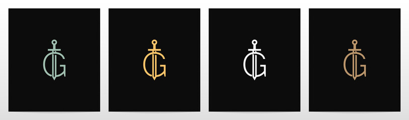 Fototapete Sword On Letter Logo Design X Fototapeten Wallsheaven Recehan