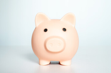 money saving concept piggy bank on white background. financial business and investment.