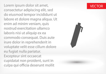 Pen icon. Vector Eps 10 . Lorem Ipsum Flat Design