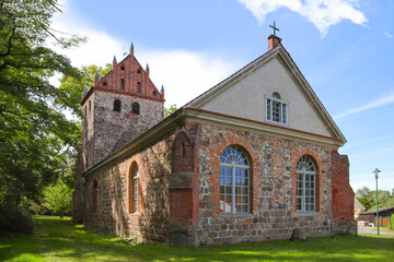 Fototapeta na wymiar The castle church Jahnsfelde, Brandenburg switzerland, Germany 