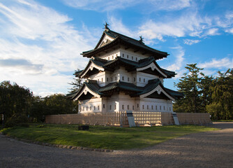 Fototapeta na wymiar Hirosaki Castle, Hirosaki Park, Mutsu Province, Aomori Prefecture, Japan