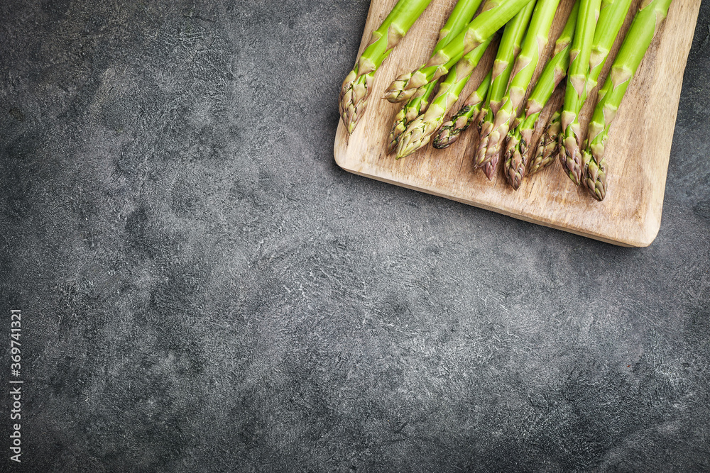 Wall mural Fresh ripe asparagus, healthy food