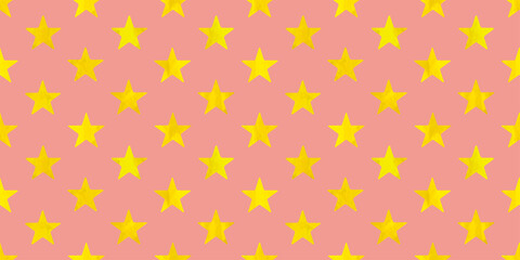 水彩調 星のパターン シームレス