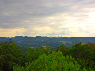 Fototapeta na wymiar a beautiful view into the Palatinate Forest