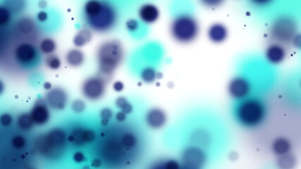 Abstract blue blurry circles bokeh background