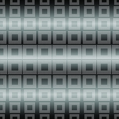 Abstract geometric background design. Seamless black and white pattern. Rectangular shaped grating.