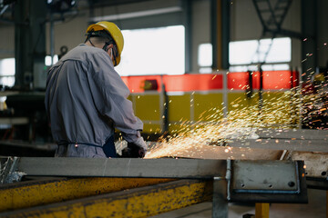 Fototapeta premium worker working in factory 