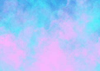 Abstract art background pink and blue spots of paint illustration