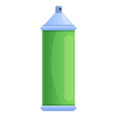 Metal disinfection gas bottle icon. Cartoon of metal disinfection gas bottle vector icon for web design isolated on white background