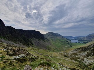  View over Buttermere, Lake District National Park.