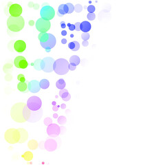 Bubbles Circle Dots Unique Colorful Bright Vector Background