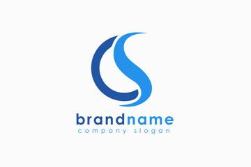 Initial OS Logo design, Business Branding Logo Design Template Element - obrazy, fototapety, plakaty
