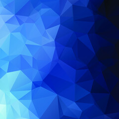 Blue Polygonal Mosaic Background, Creative Design Templates
