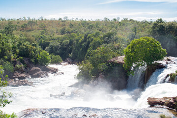 Obraz premium waterfall River Tree Water Nature Jalapao Brazil