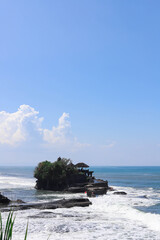 Tanah Lot Temple on Sea in Bali Island Indonesia