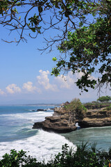 Tanah Lot Temple on Sea in Bali Island Indonesia
