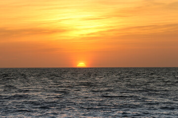 Beautiful sunset in the Maldives