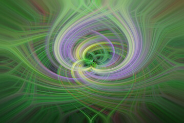 Fototapeta premium abstract fractal background , green and purple swirls