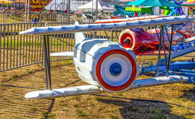 Airplane Ride At Small County Fair