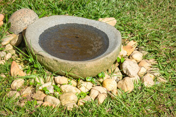 Stone shape water fountain