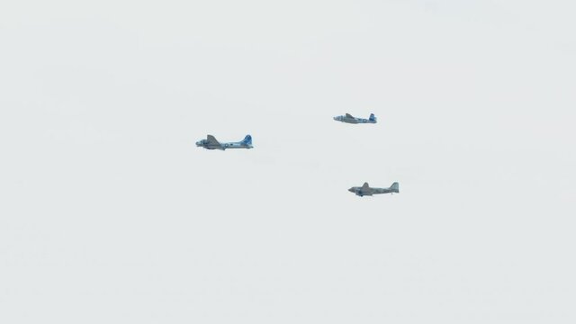 World War II historic planes flying
