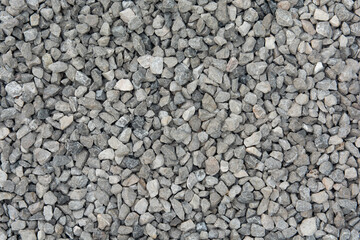 Crushed stone texture background, Coarse gravel