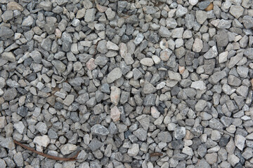 Crushed stone texture background, Coarse gravel