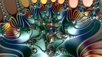 Special art, unique abstract design, fractal geometry