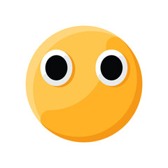 Blank No Mouth Face Emoji Illustration Creative Design Vector