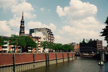 Naklejka premium A European Street