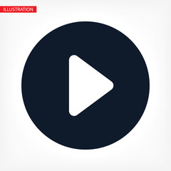 button player vector icon. lorem ipsum Flat Design JPG