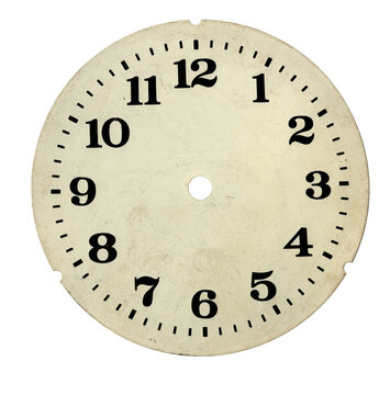 Zifferblattt einer alten Uhr